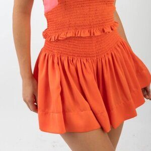 KOCH Erica Orange  Skirt Medium Skirt Shorts Like New Condition